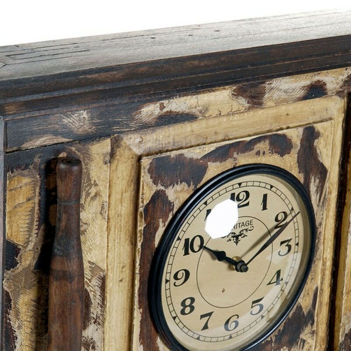 Väggklocka DKD Home Decor London Teak (81 x 15 x 37 cm) - 12