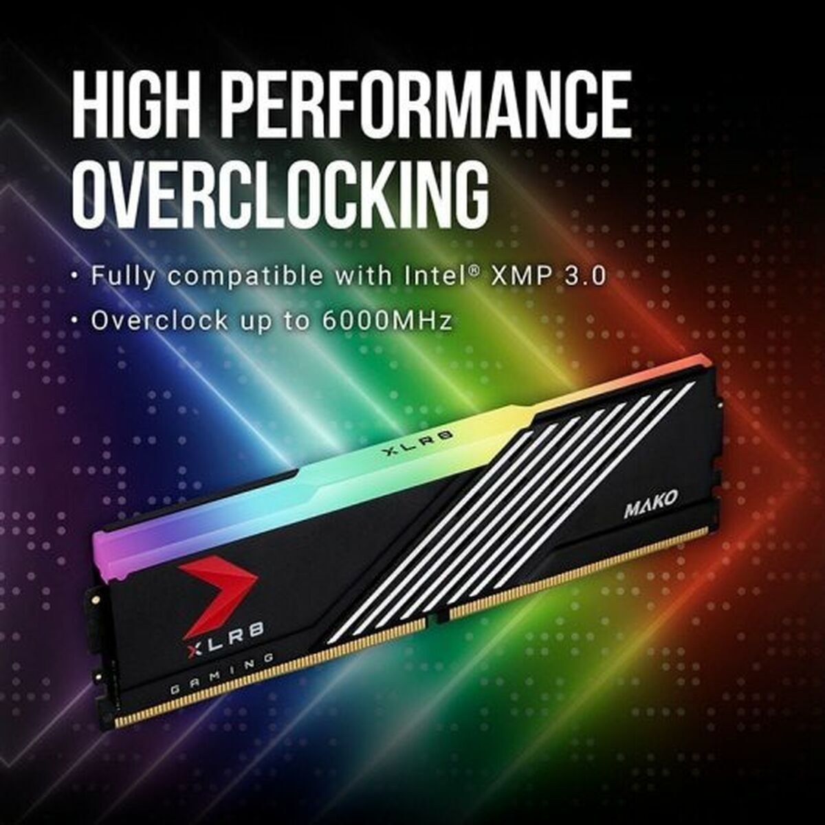 RAM-minne PNY XLR8 Gaming MAKO EPIC-X 32 GB DIMM 6400 MHz CL40 - 6