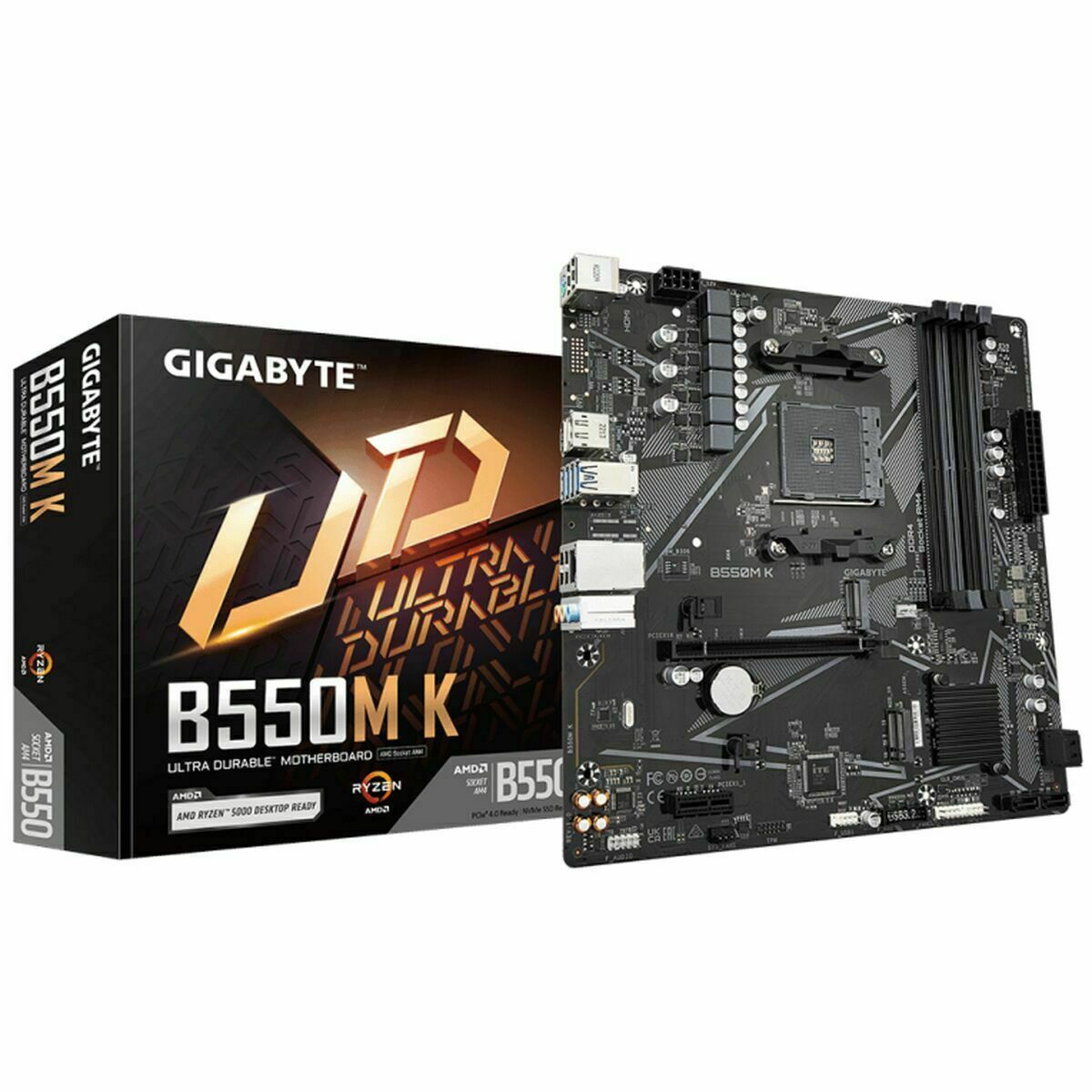Moderkort Gigabyte AMD B550 AMD AMD AM4