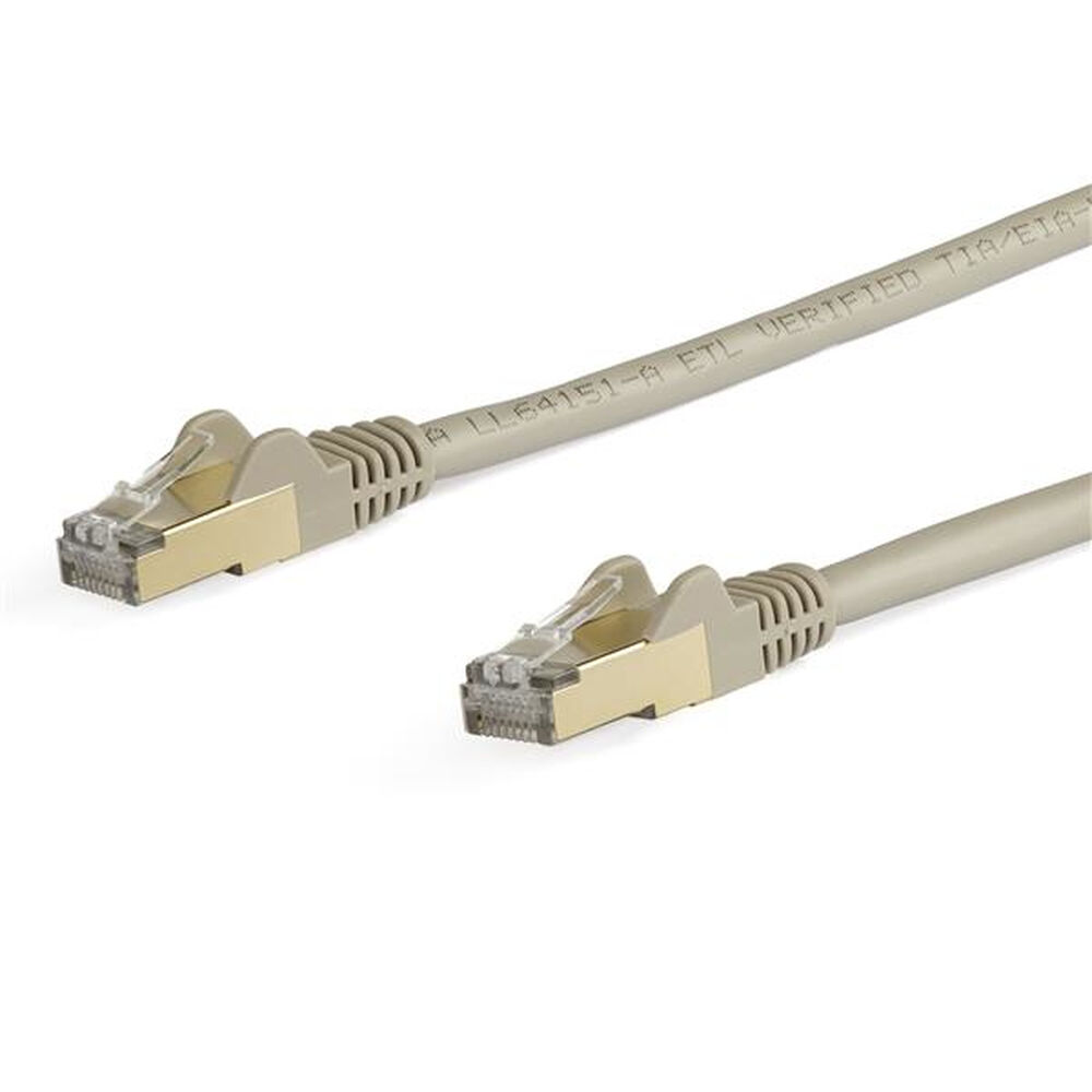 Nätkabel UTP Styv Kategori 6 Startech 6ASPAT5MGR Svart Grå 5 m