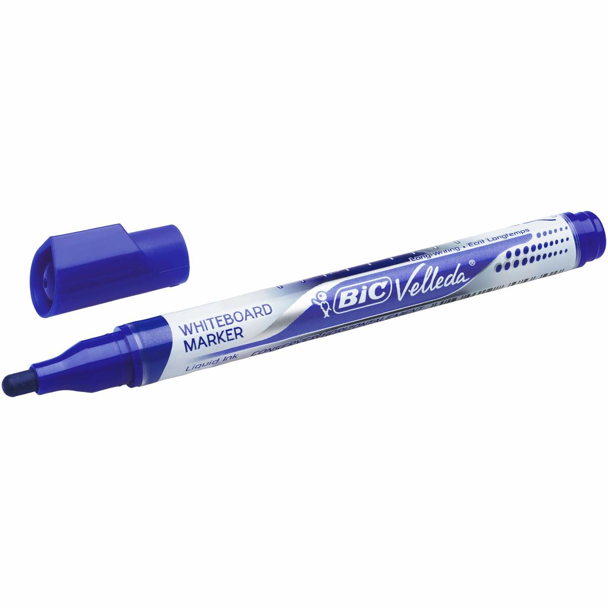 Spritpenna Bic Velleda Blå (12 Delar) - 4