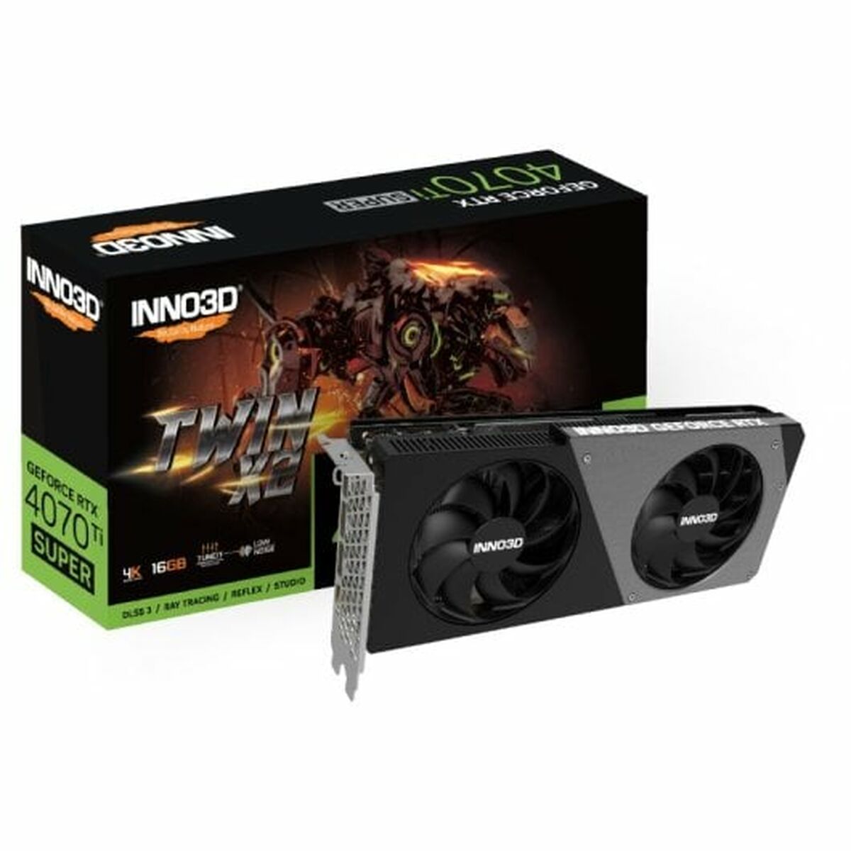 Grafikkort INNO3D GEFORCE RTX 4070 Ti SUPER TWIN X2 16 GB GDDR6 GeForce RTX 4070 Ti - 2