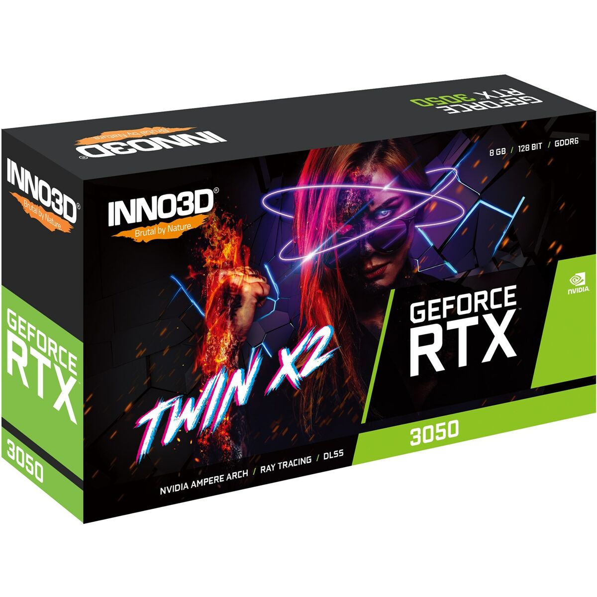 Grafikkort INNO3D N30502-08D6-1711VA41 8 GB GDDR6 Nvidia GeForce RTX 3050 - 5