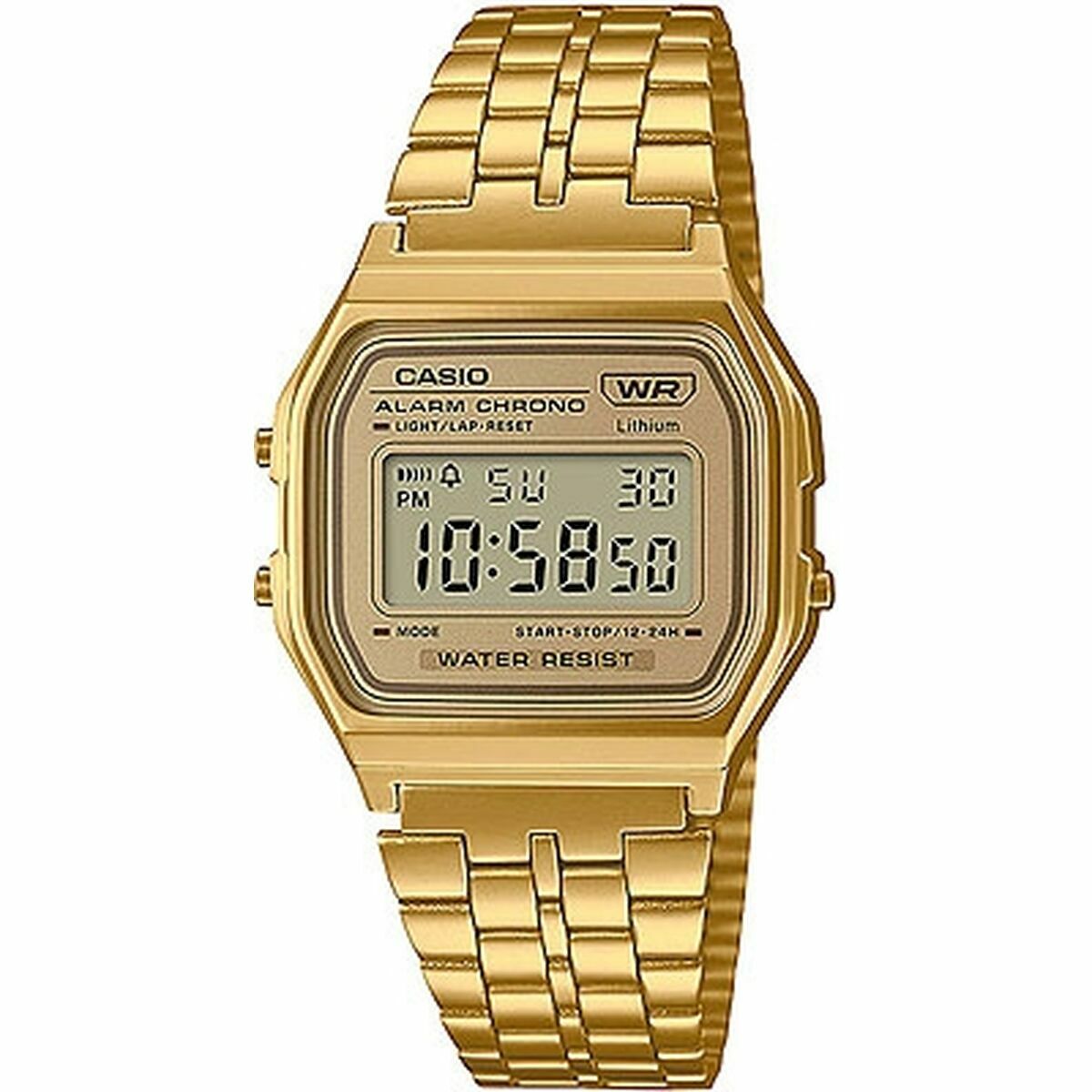 Unisexklocka Casio A158WEGV-9AEF Gyllene
