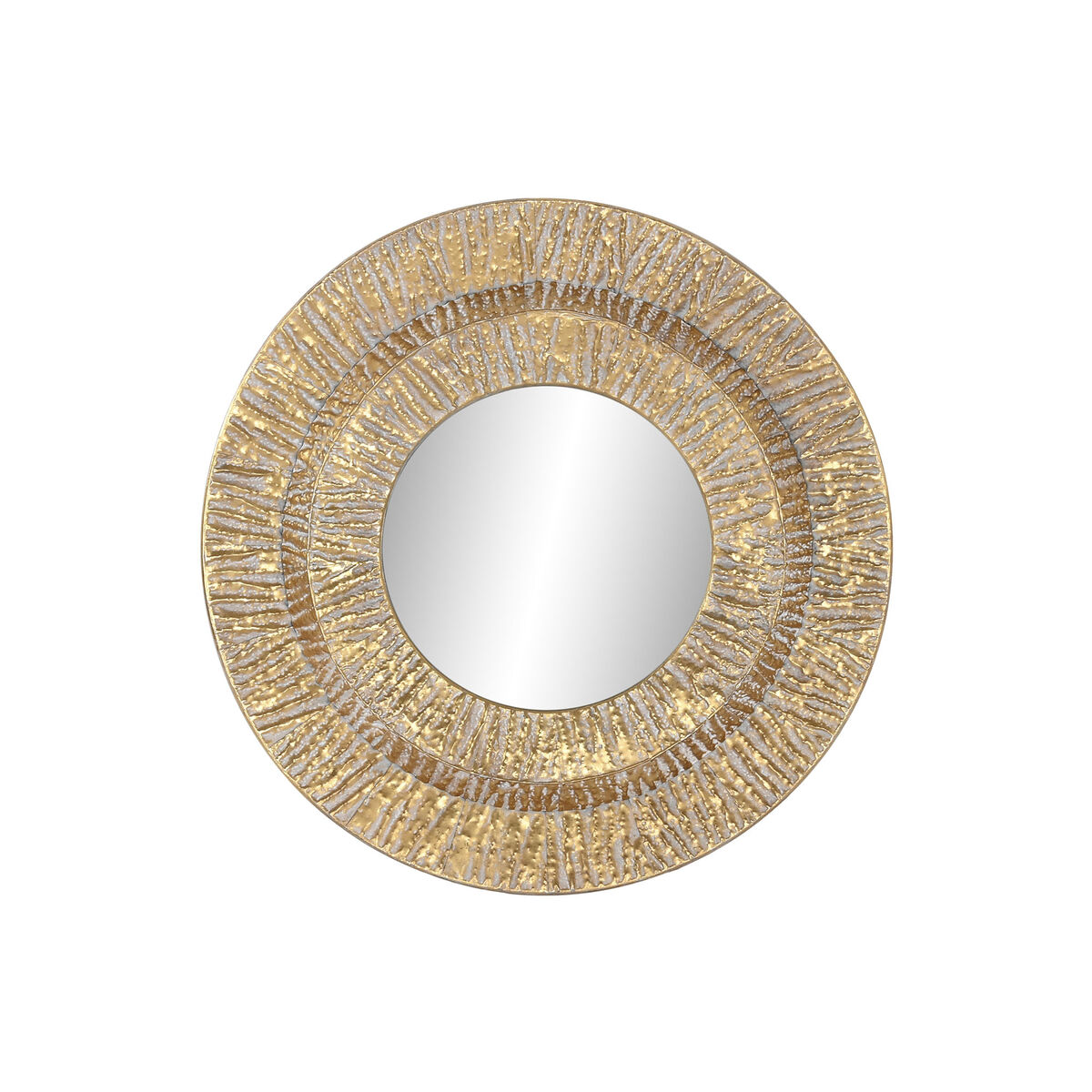 Väggspegel Home ESPRIT Gyllene Metall Glas Modern 78 x 4,5 x 78 cm