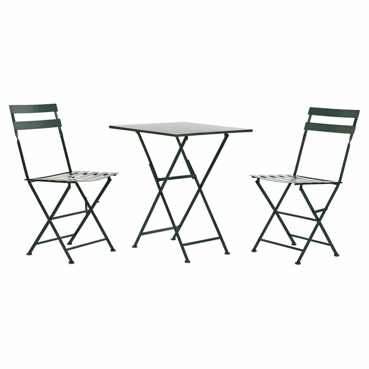 Bordsgrupp med 2 stolar DKD Home Decor Metall 87 cm 60 x 60 x 75 cm