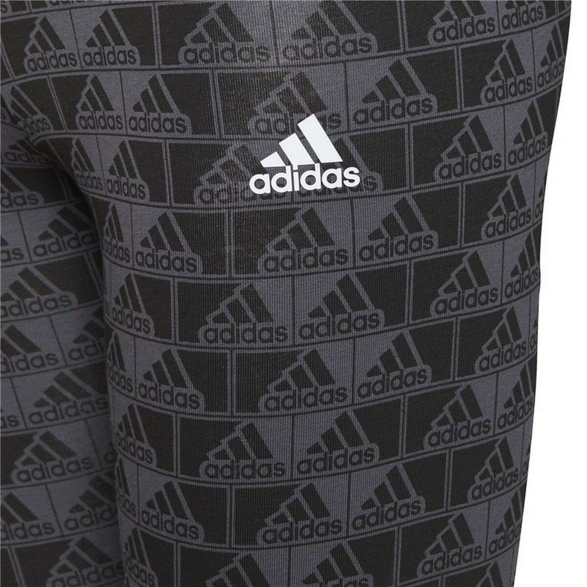 Sport-leggings, Dam Adidas Essentials Logo Grå - 4