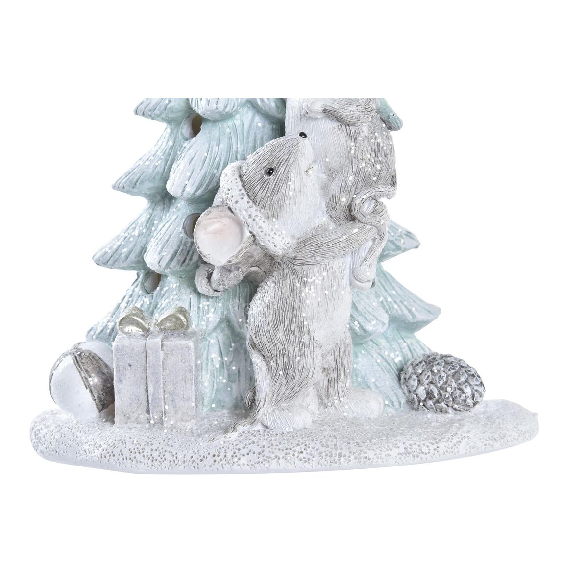 Julgranskula DKD Home Decor Mus Harts (13 x 8,5 x 16 cm) (2 antal) - 3