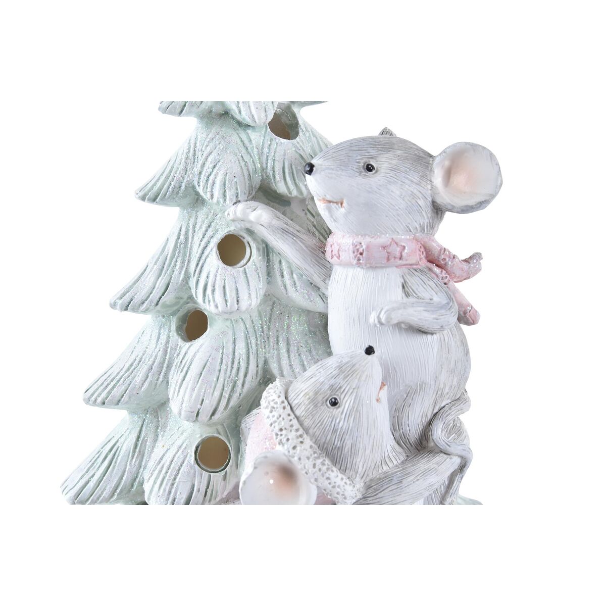 Julgranskula DKD Home Decor Mus Harts (13 x 8,5 x 16 cm) (2 antal) - 2