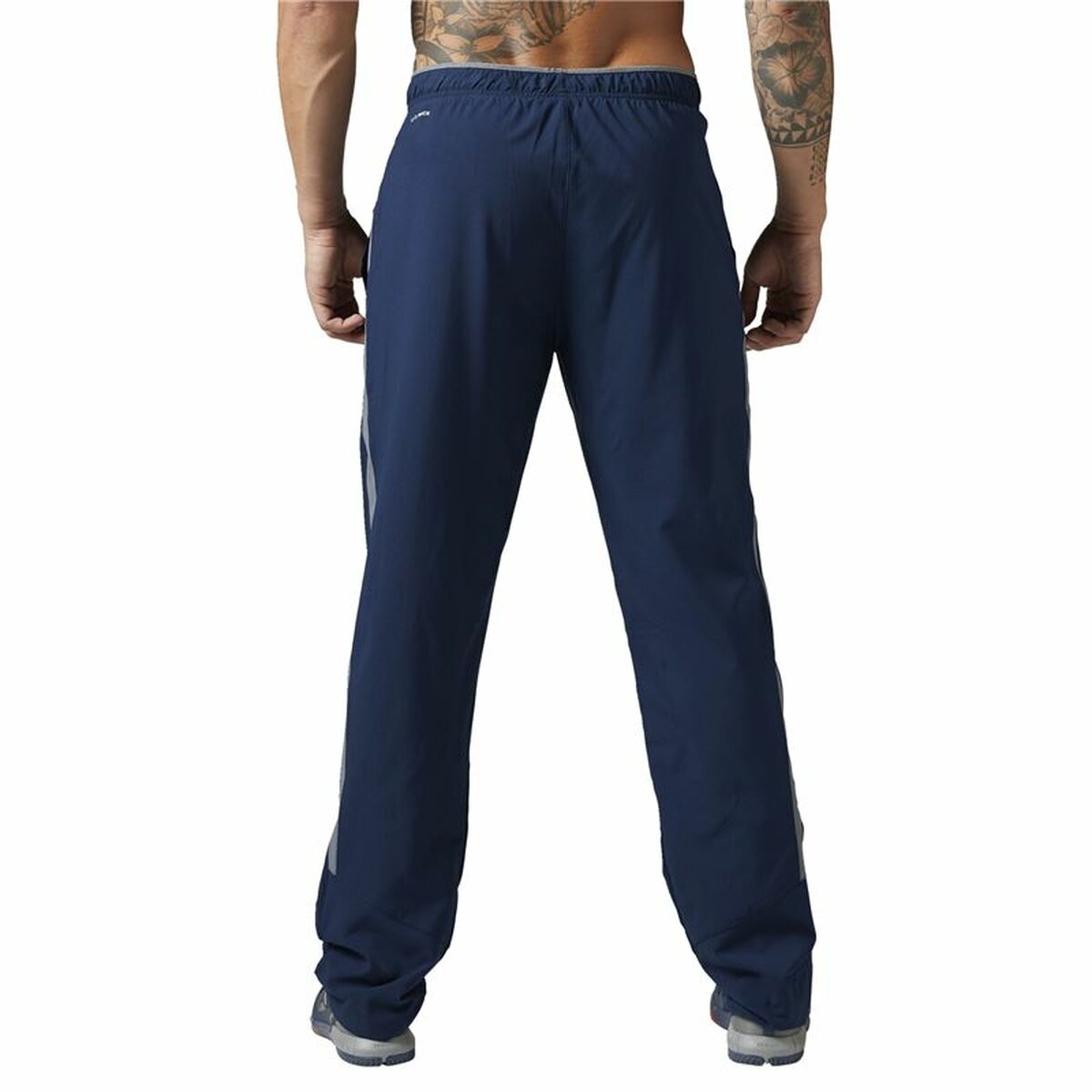 Långa träningsbyxor Reebok Workout Ready Mörkblå Män - 7
