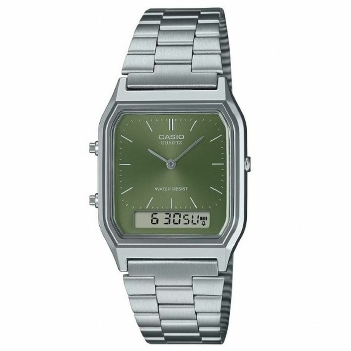 Unisexklocka Casio AQ-230A-3AMQYES Grön Silvrig