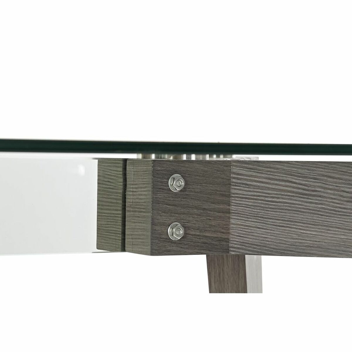 Matsalsbord DKD Home Decor Glas Grå Transparent Trä MDF (160 x 90 x 75 cm) - 3