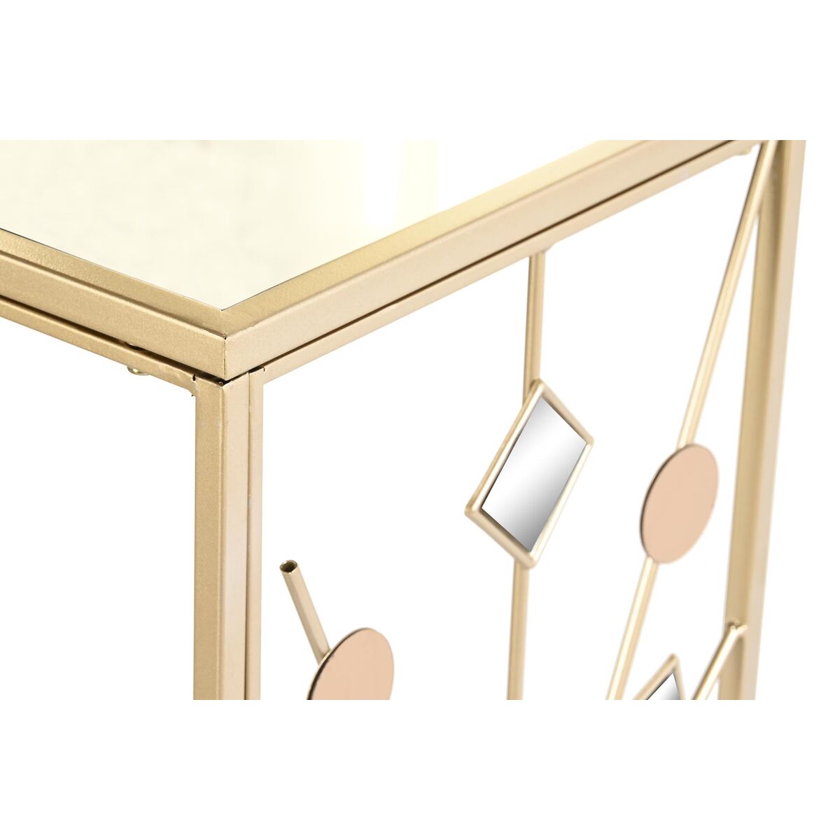 Konsol DKD Home Decor Glas Svart Gyllene Metall 120 x 35 x 80 cm - 4