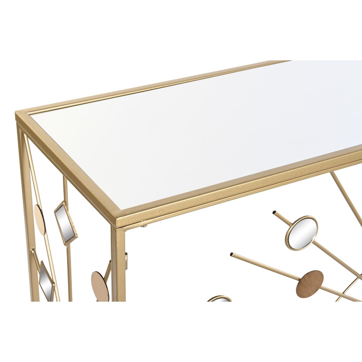 Konsol DKD Home Decor Glas Svart Gyllene Metall 120 x 35 x 80 cm - 3