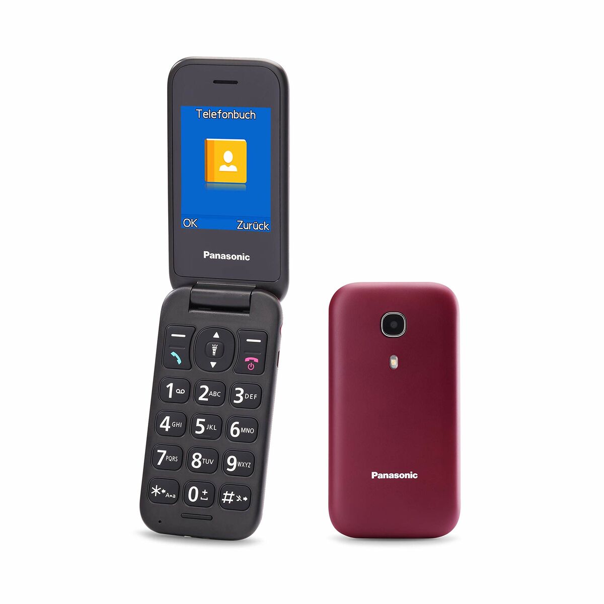Mobiltelefon Panasonic KXTU400EXR Röd Bordeaux