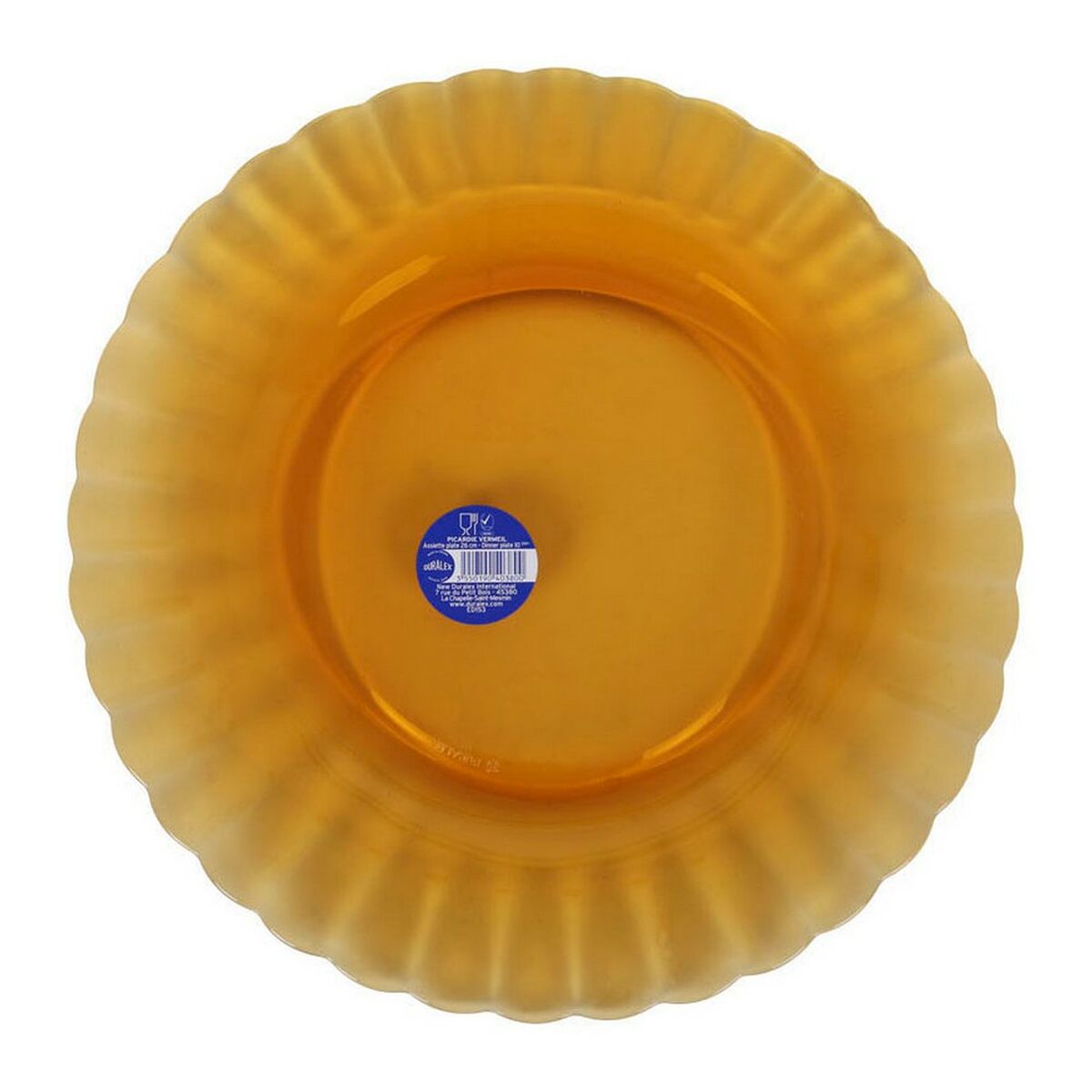 Platt skål Duralex Picardie Glas Ambra ø 26 x 2 cm - 2