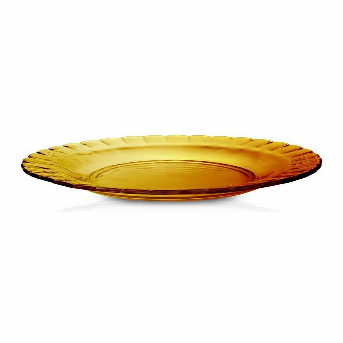 Platt skål Duralex Picardie Glas Ambra ø 26 x 2 cm - 8