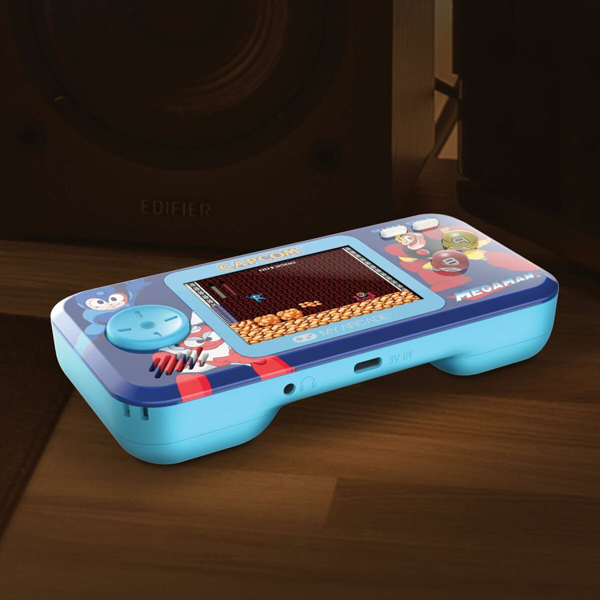 Bärbar spelkonsol My Arcade Pocket Player PRO - Megaman Retro Games Blå - 3