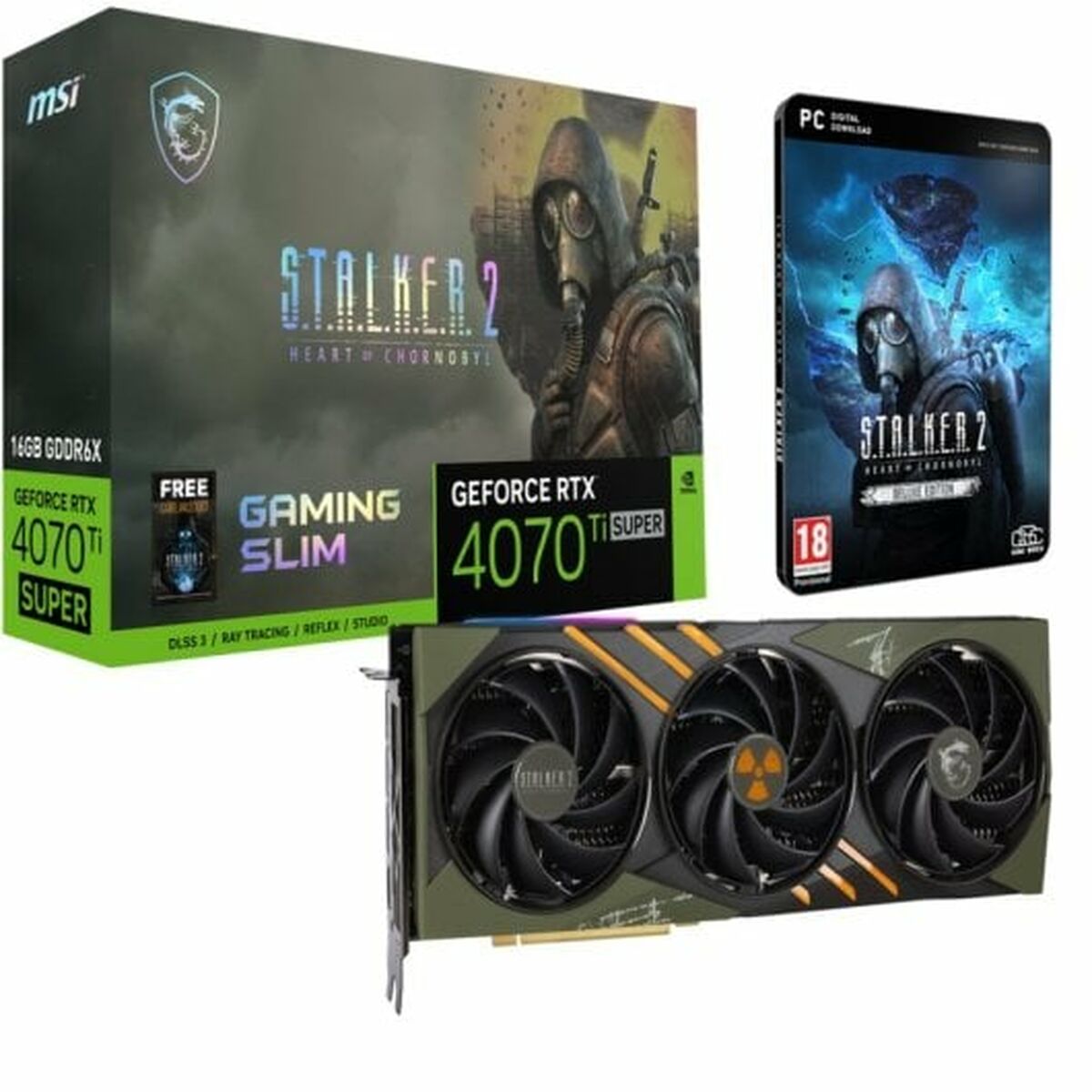 Grafikkort MSI GEFORCE RTX 4070 16 GB GDDR6