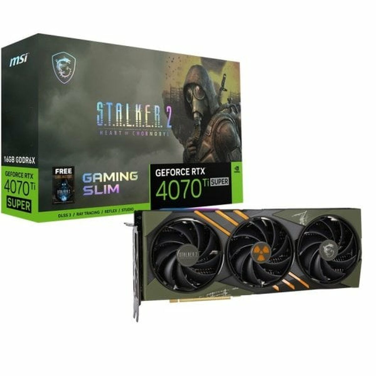Grafikkort MSI GEFORCE RTX 4070 16 GB GDDR6 - 3