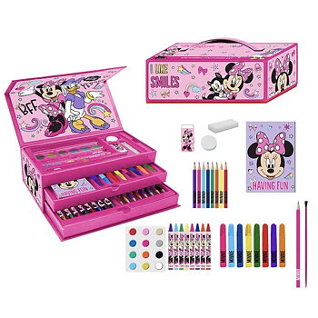 Brevpapper Set Minnie Mouse Rosa Portfölj