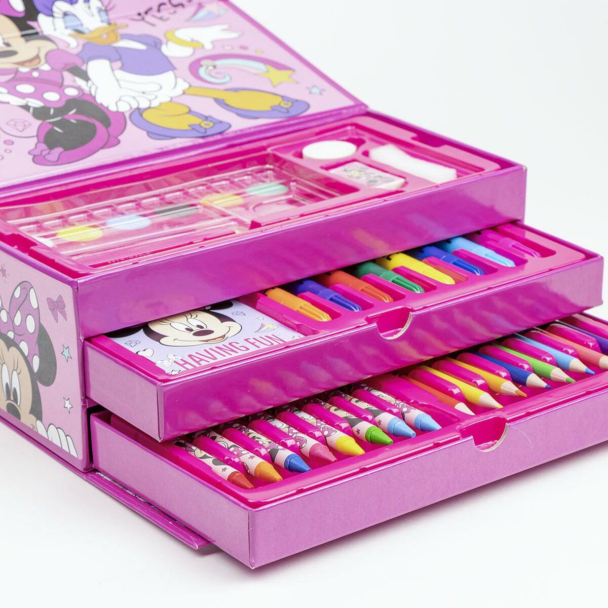 Brevpapper Set Minnie Mouse Rosa Portfölj - 3