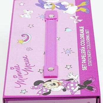 Brevpapper Set Minnie Mouse Rosa Portfölj