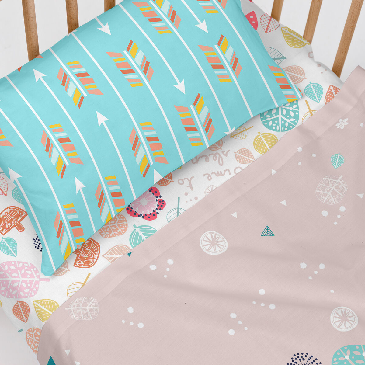 Underlakan HappyFriday MOSHI MOSHI Multicolour 70 x 140 x 14 cm - 2
