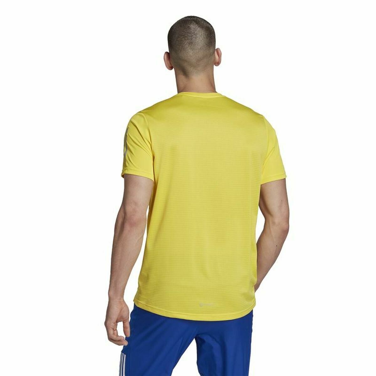 T-shirt med kortärm Herr Adidas  Graphic Tee Shocking Gul - 8