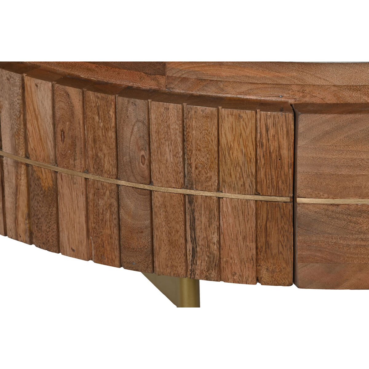 Soffbord DKD Home Decor Marmor Mangoträ (85 x 85 x 45 cm) - 5