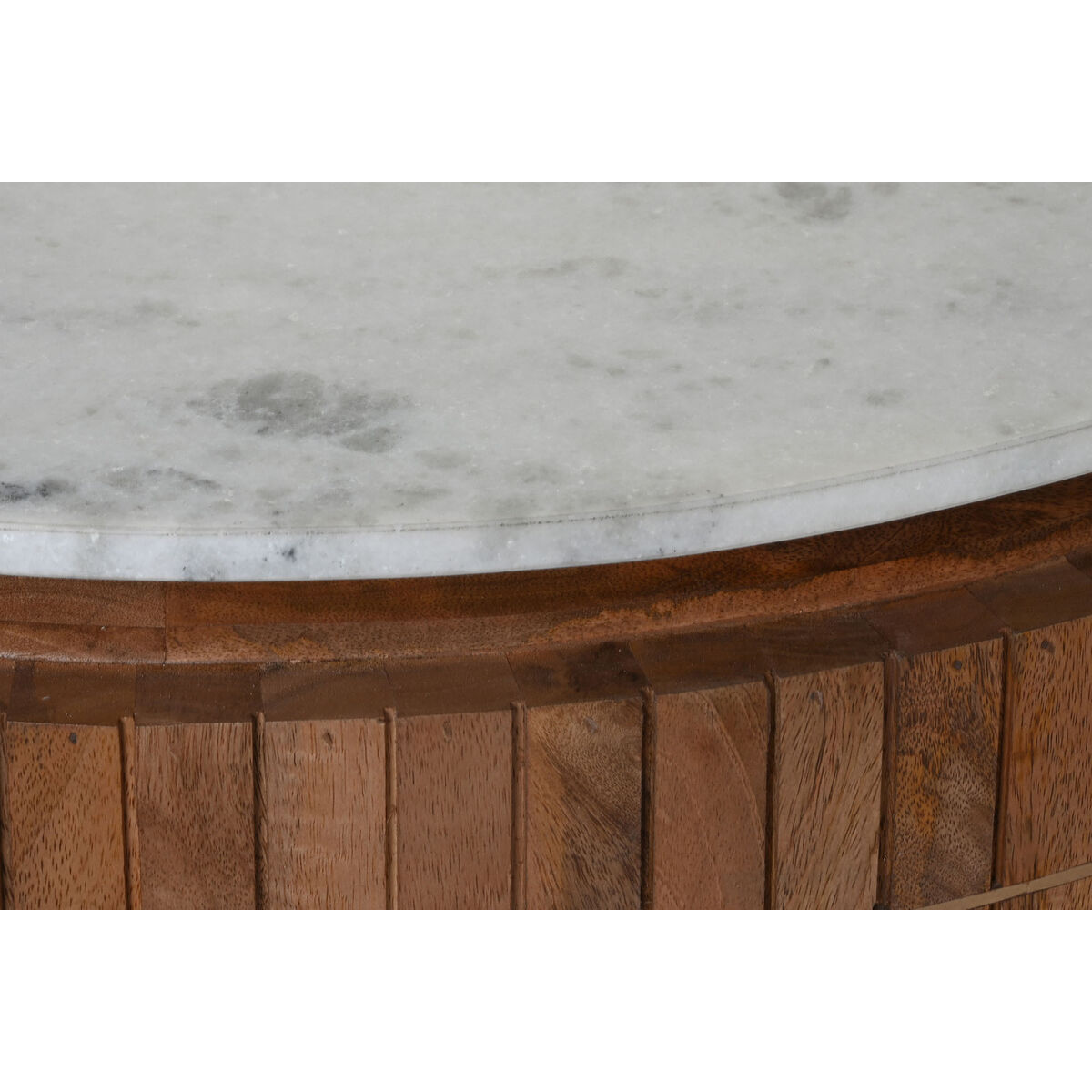 Soffbord DKD Home Decor Marmor Mangoträ (85 x 85 x 45 cm) - 2