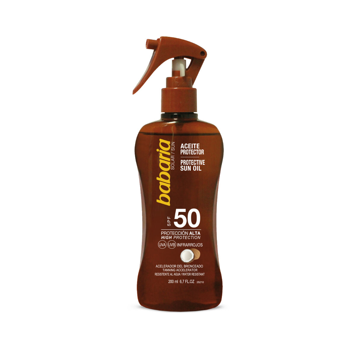 Skyddande olja Babaria F-50 200 ml Kokosnöt Spray - 3