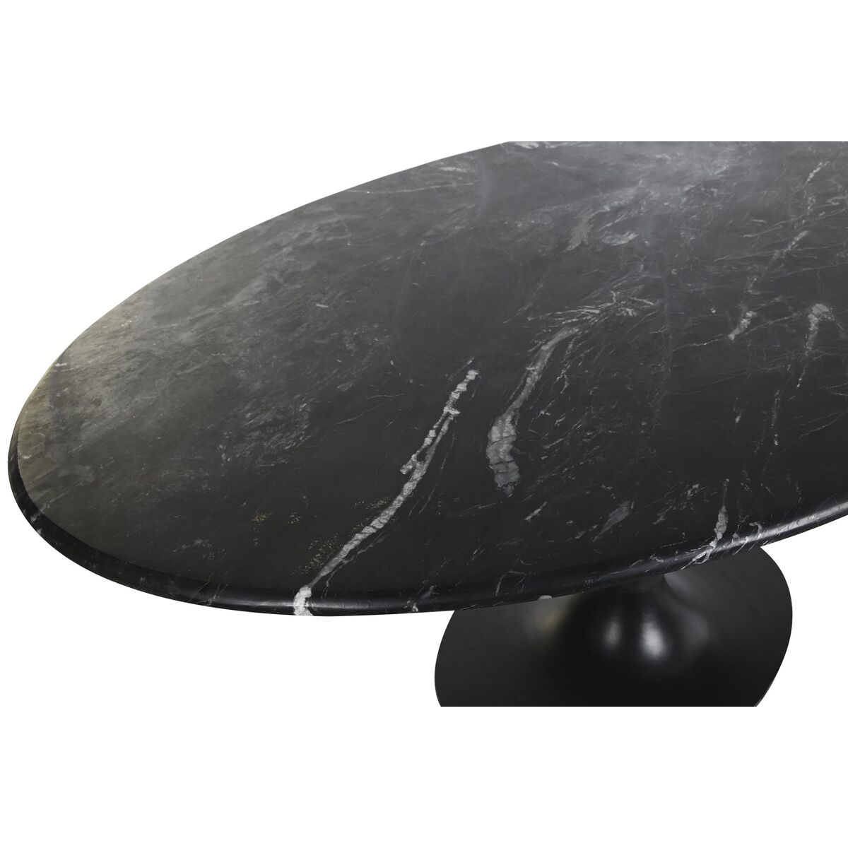 Matsalsbord DKD Home Decor Svart Metall Marmor 180 x 100 x 76 cm - 2