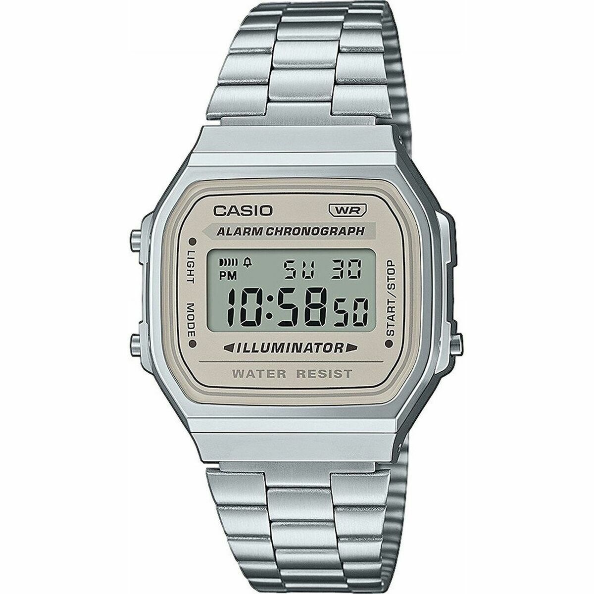 Unisexklocka Casio A168WA-8AYES Silvrig