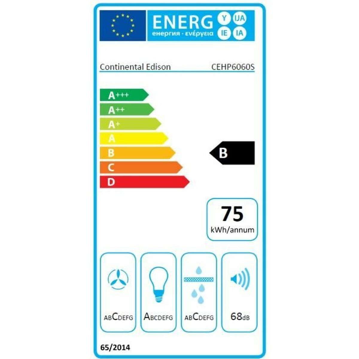 Konventionell fläkt Continental Edison 60 cm - 2