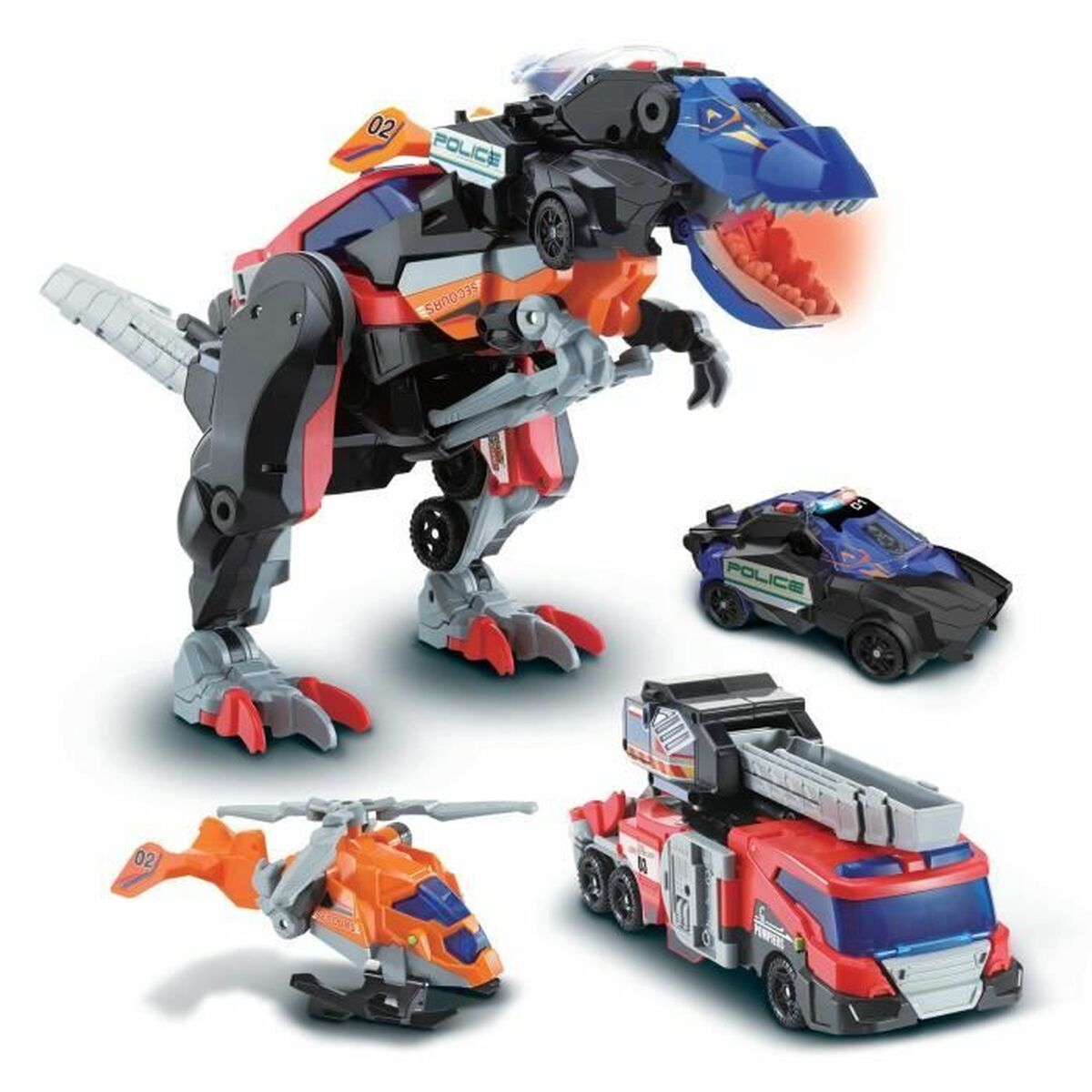 Omvandlingsbar superrobot Vtech Switch & Go Dinos Combo: Dinosaurie - 5