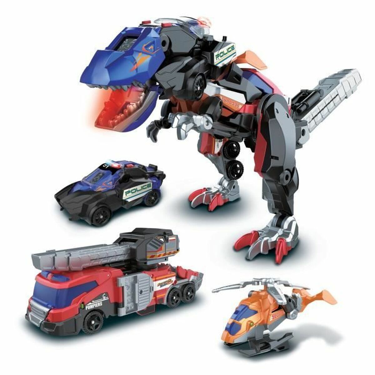 Omvandlingsbar superrobot Vtech Switch & Go Dinos Combo: Dinosaurie - 6