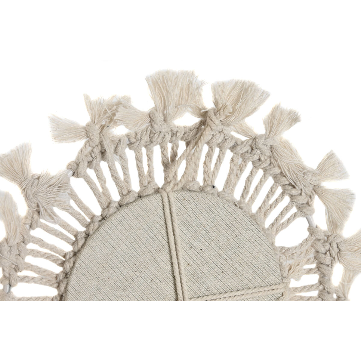 Spegelspel Home ESPRIT Vit Boho 20 x 1 x 20 cm (3 Delar) - 3