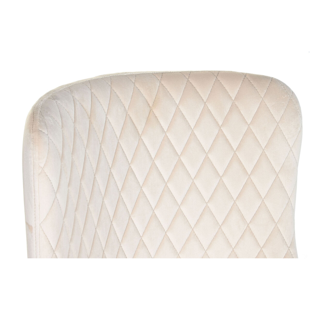 Matsalsstol DKD Home Decor Beige Metall Polyester (56 x 51 x 84 cm) - 4