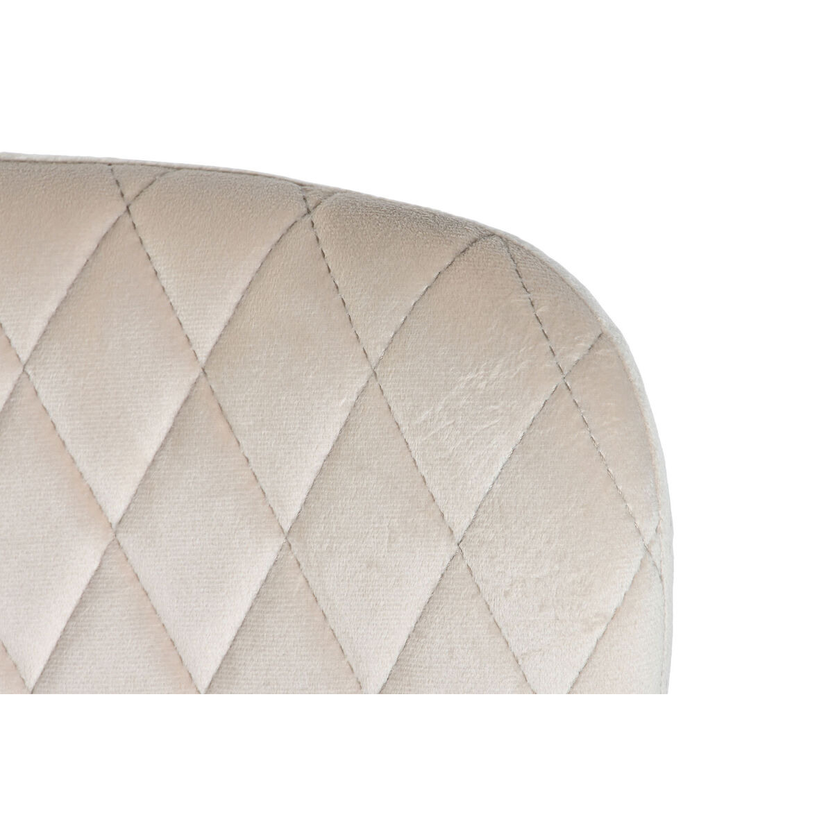Matsalsstol DKD Home Decor Beige Metall Polyester (56 x 51 x 84 cm) - 3