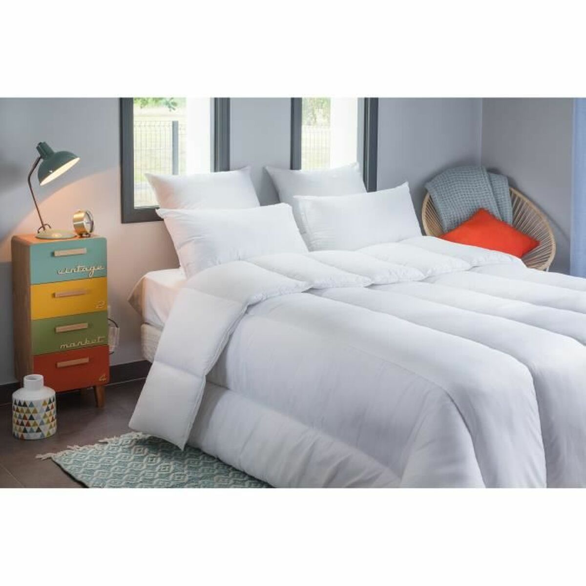 Täcke Blanreve Vit Anti-dammkvalster 420 g/m² 200 x 200 cm - 4