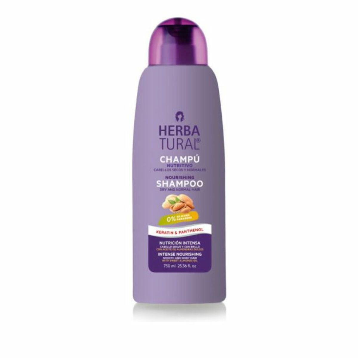 Vårdande schampo Herbatural S4503551 750 ml Panthenol