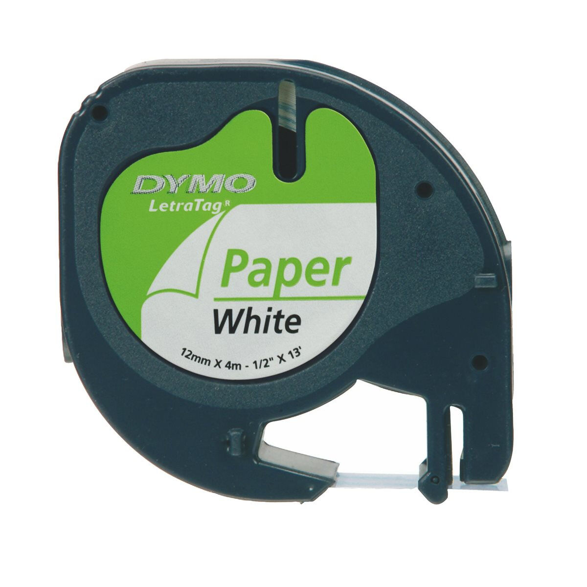 Laminerat Band Dymo S0721510 Svart Svart/Vit - 2