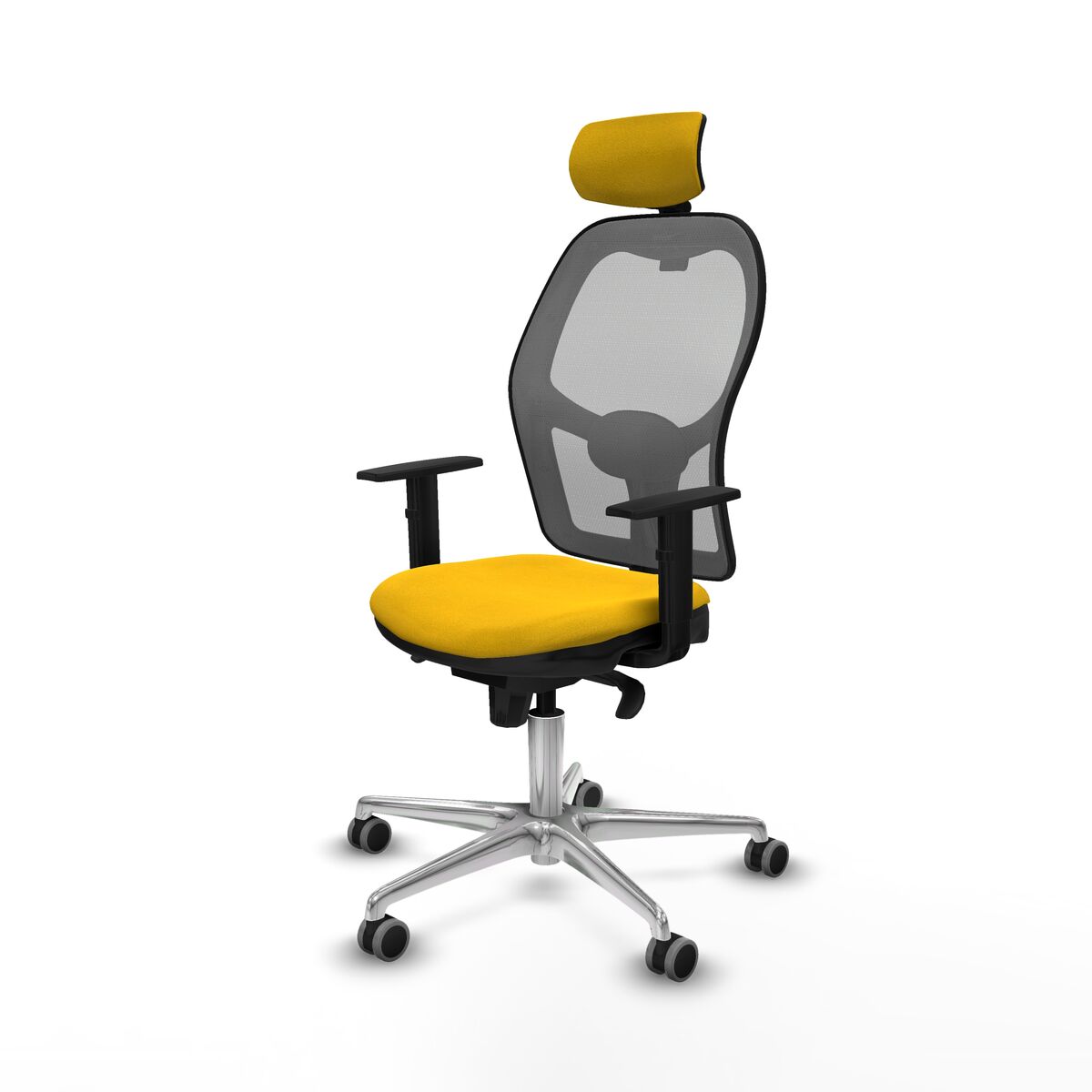 Kontorsstol med nackstöd Piqueras y Crespo 1D086G2 Gul - 2