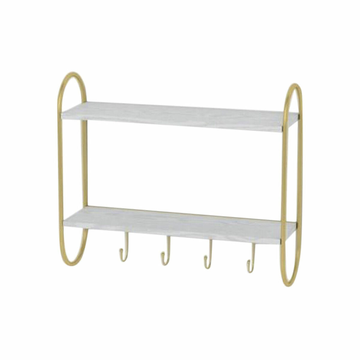 Väggmonterad rockhängare DKD Home Decor Metall MDF Glam (50 x 15 x 43 cm) - 11