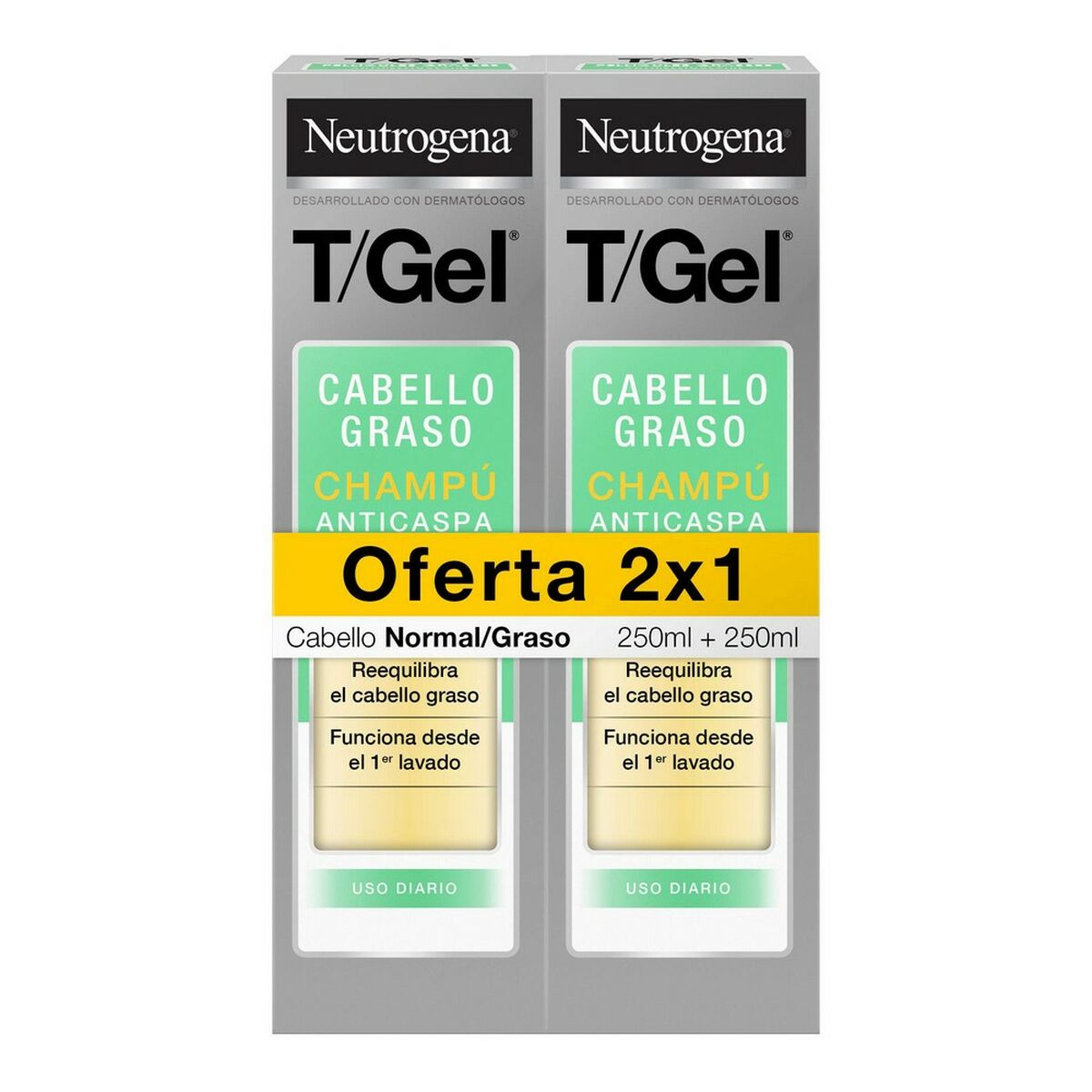 Anti-mjäll schampo Neutrogena Gel Champú Anticaspa Graso 250 ml