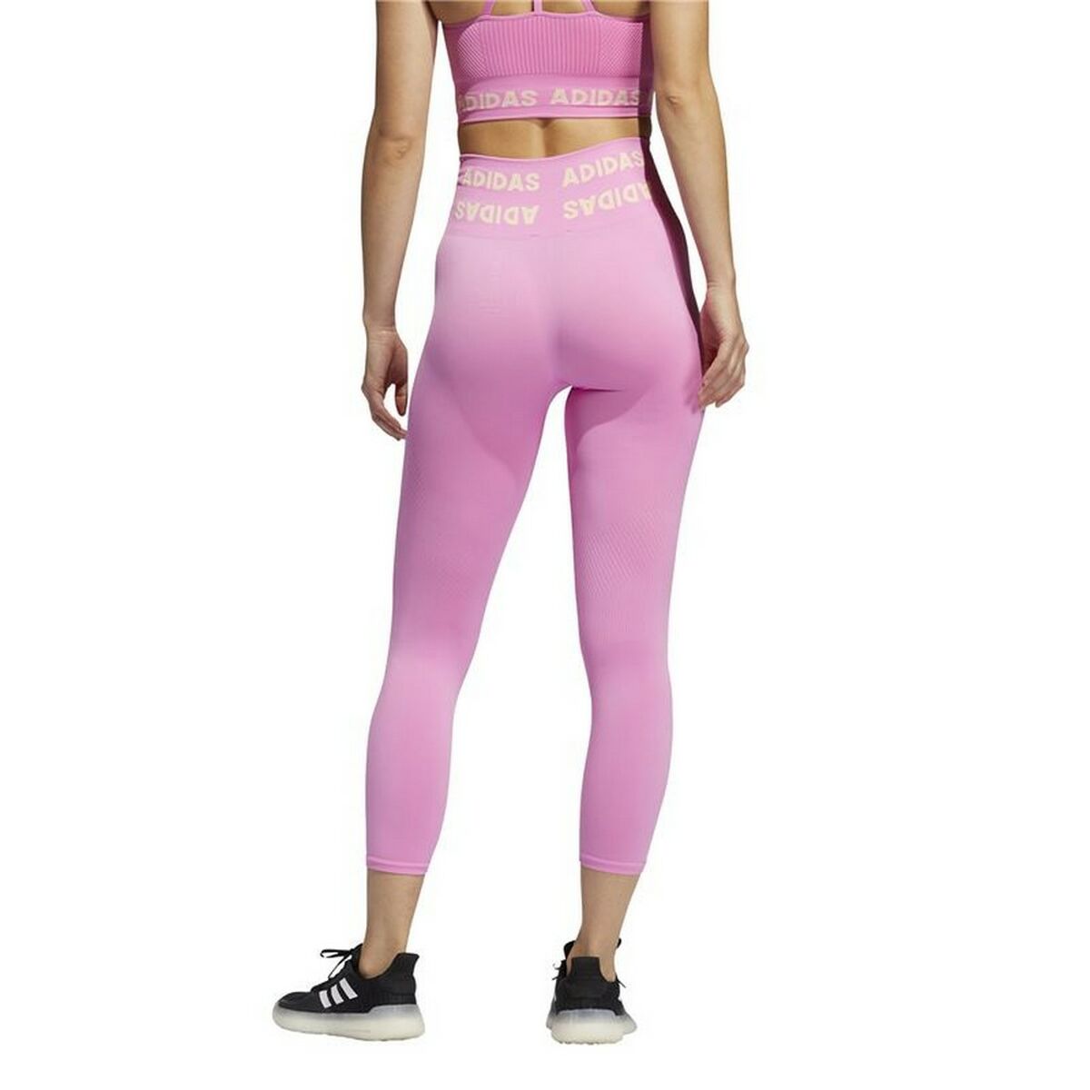 Sport-leggings, Dam Adidas Aeroknit Rosa - 5