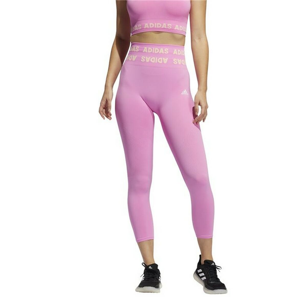 Sport-leggings, Dam Adidas Aeroknit Rosa - 6