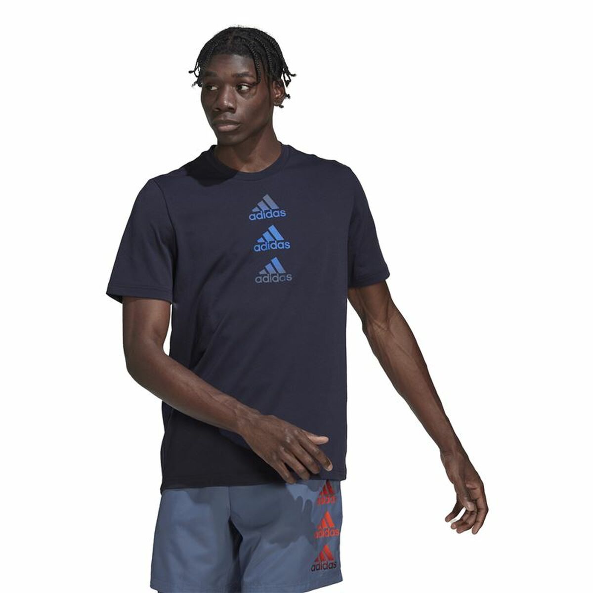 T-shirt med kortärm Herr Adidas Designed To Move Logo - 7