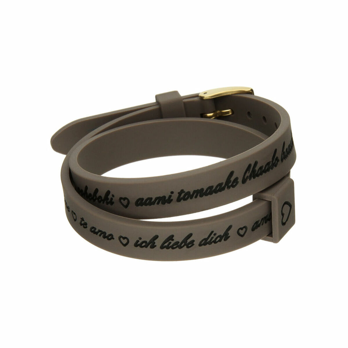 Damarmband il mezzometro I LOVE YOU GOLD - BRACCIALE IN SILICONE/SILICONE BRACELET - 2